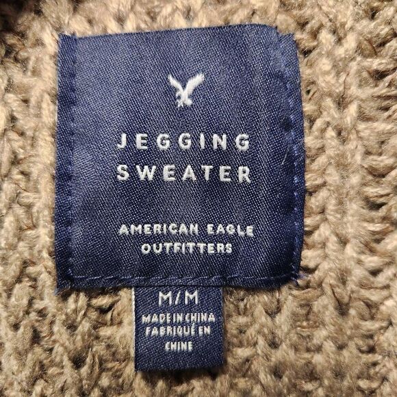 American Eagle Outfitters AEO Jegging Sweater tan Size medium - Picture 3 of 7